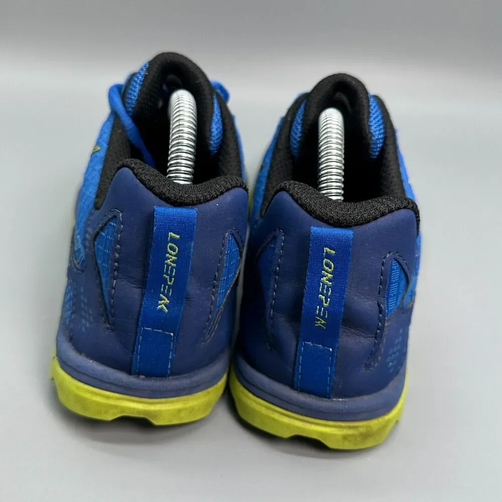 Altra Lone Peak Kids Boys 4 Blue Running Athletic Shoes Lace Up Low Sneakers_4